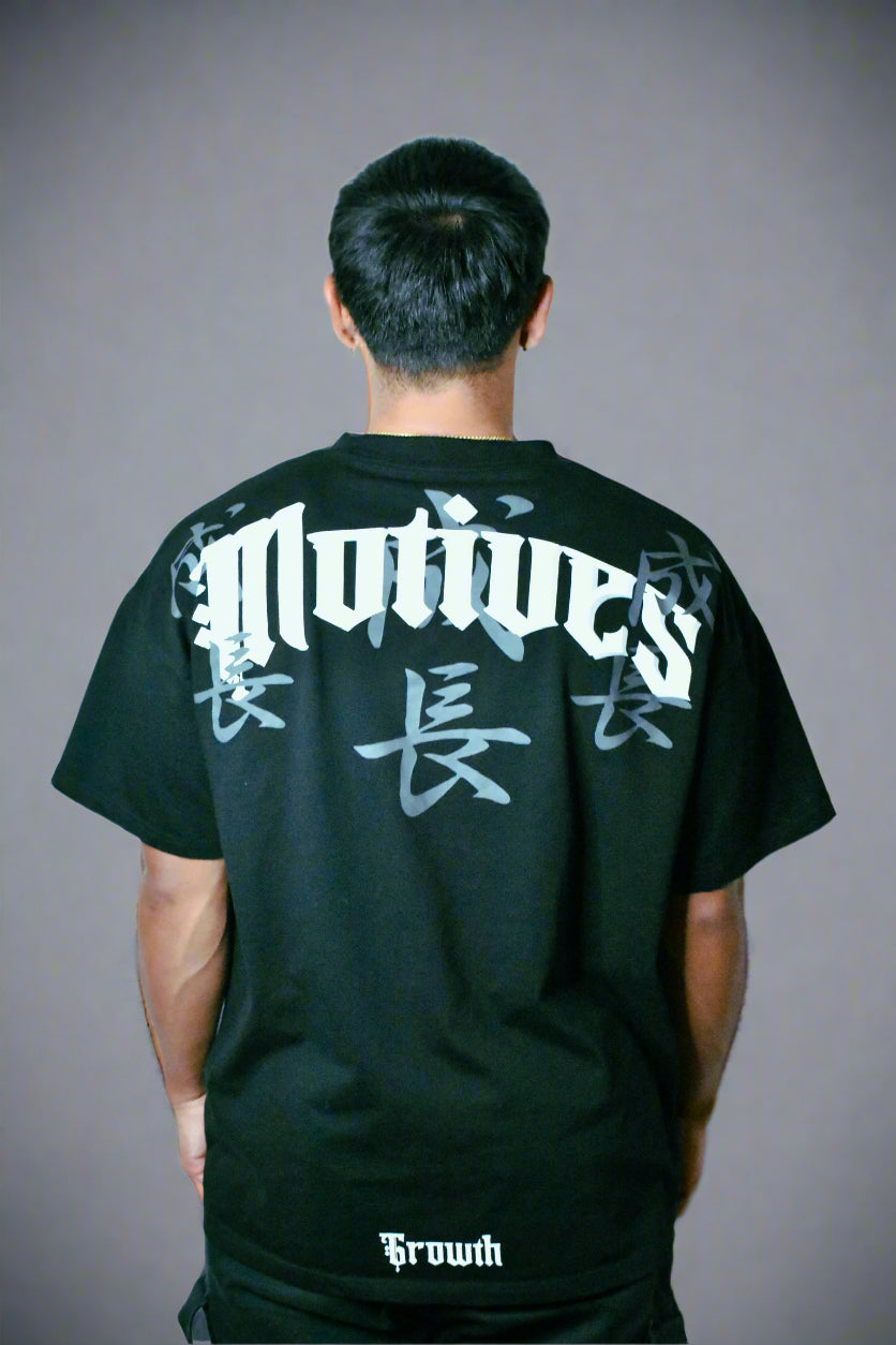 Black Growth In Silence Tee
